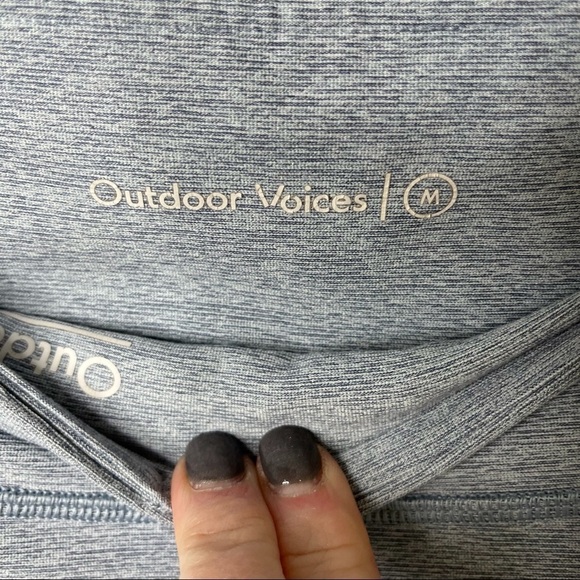 Outdoor Voices Warmup Leggings 7/8 Length Blue Size Medium Activewear Athletic - Picture 6 of 7